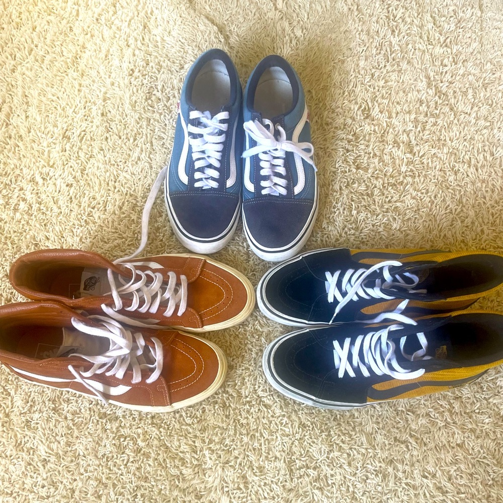 3 vans selling them as a bundle all three size 10.5